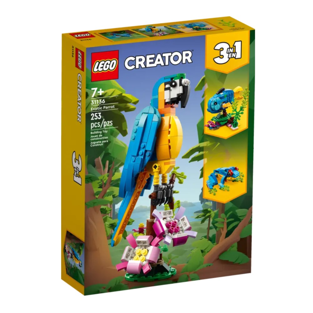 Lego Creator Exotic Parrot 253pza 7+