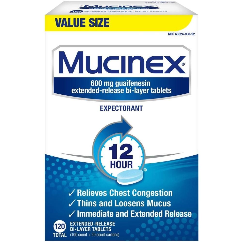 Mucinex Expectorant 120 Tablets