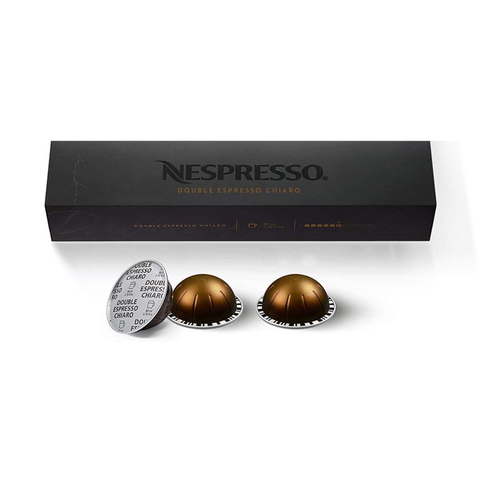 Nespresso Capsules VertuoLine Double Espresso Chiaro Decaffeinato 10 Und 100g