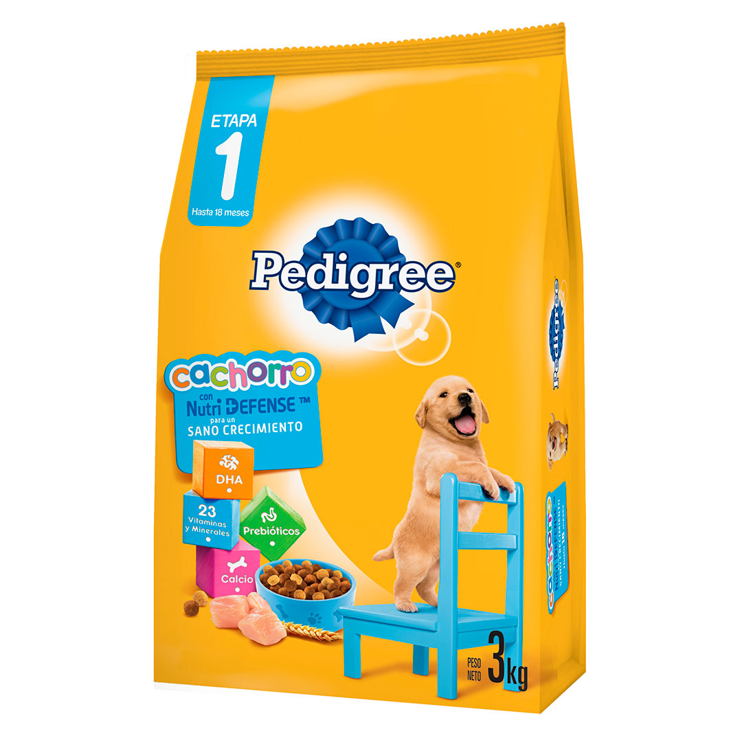 Pedigree Cachorro 3kg con Nutridefense