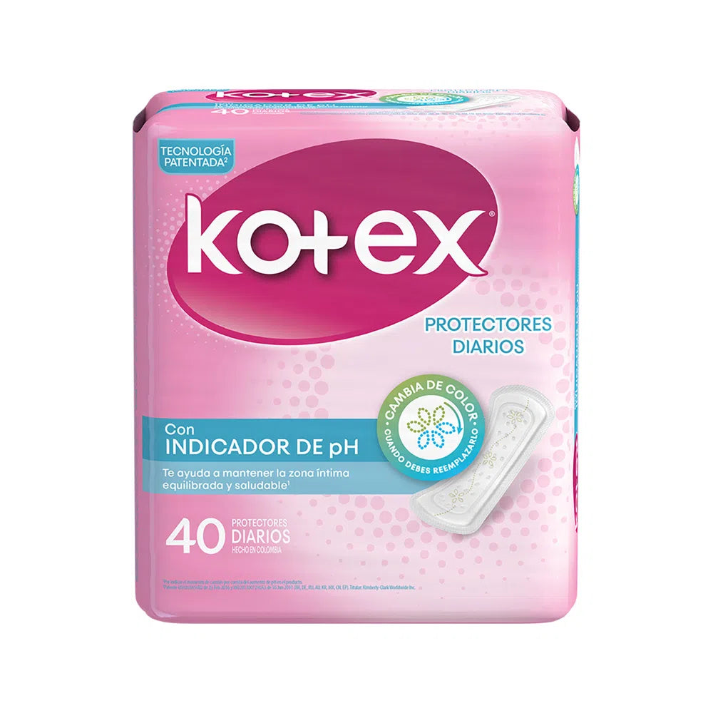 Kotex Protectores Diarios Con Indicador de PH 40und