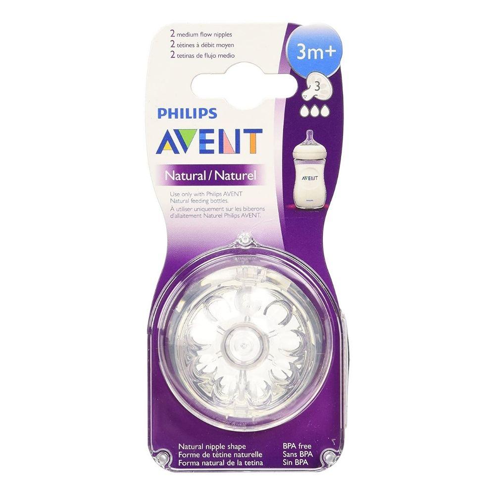 Avent Tetinas Natural 3 m+ 2 Und