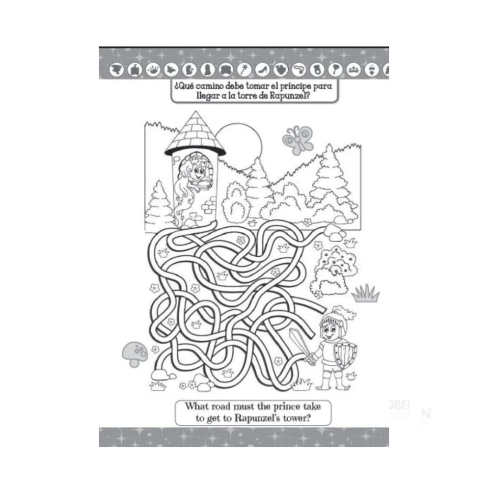 Libro Mega Mente Laberintos En Ingles y Español 48 pag