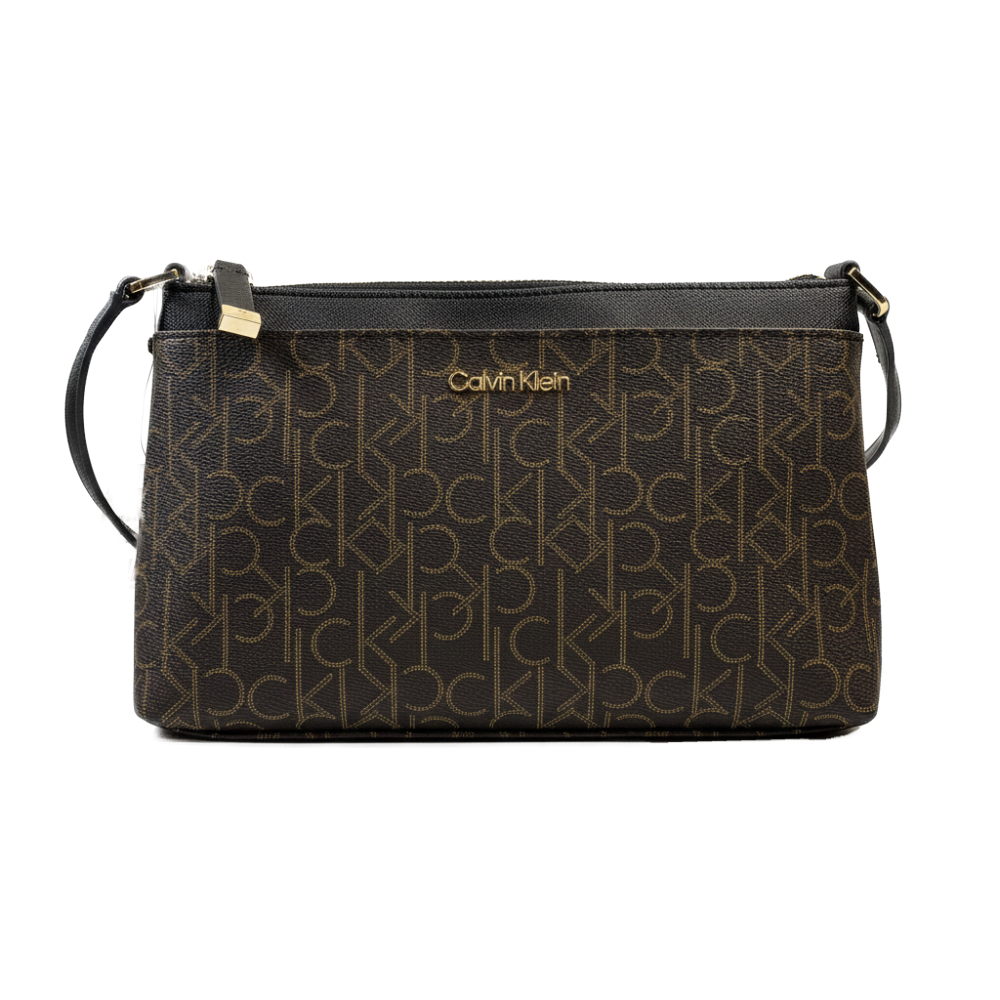 Calvin Klein Cartera Crossbody Monogram Dark Brown