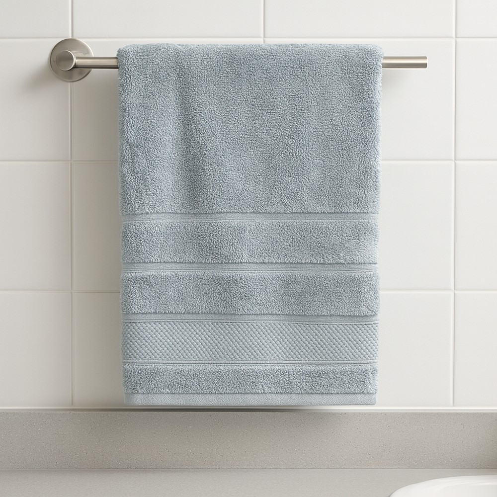 Toalla Hotel Balfour Cotton Bath Towel Grey 30in x 56in