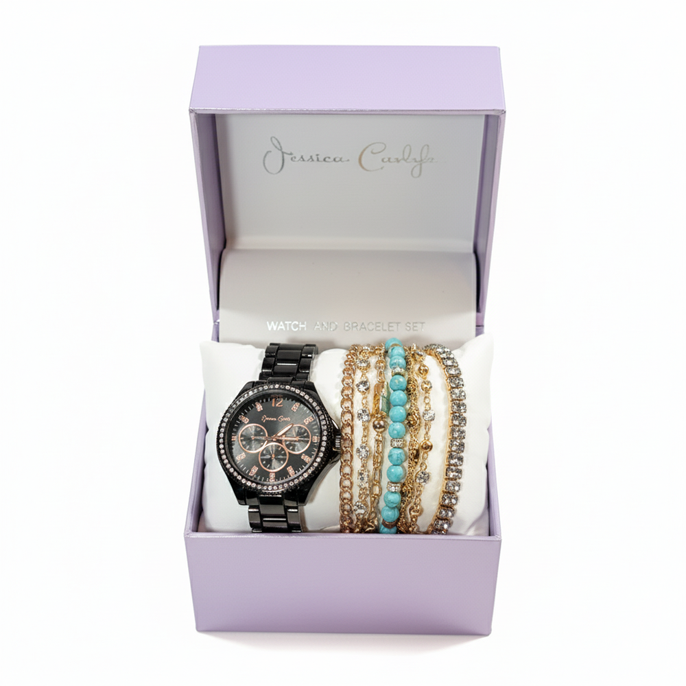 Jessica Carlyle Set De Reloj Y Pulseras