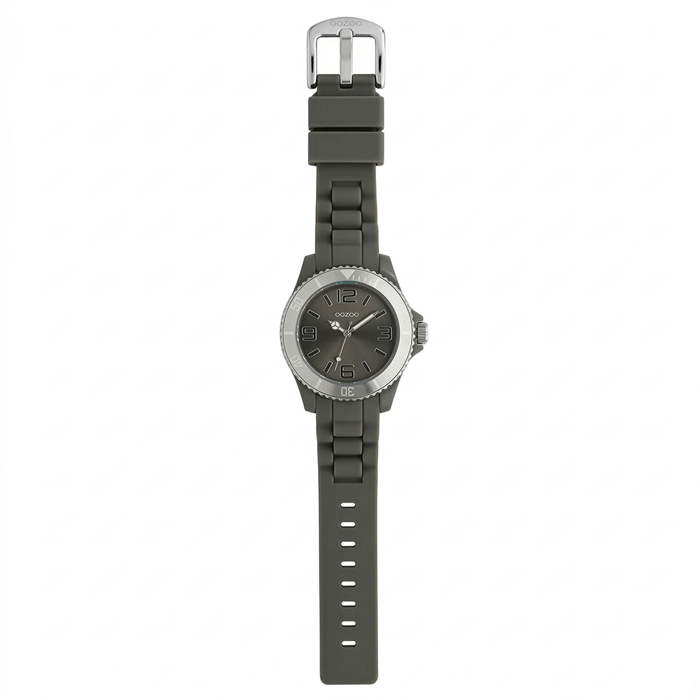 Oozoo Reloj Deportivo Correa De Silicone Para Damas Olive