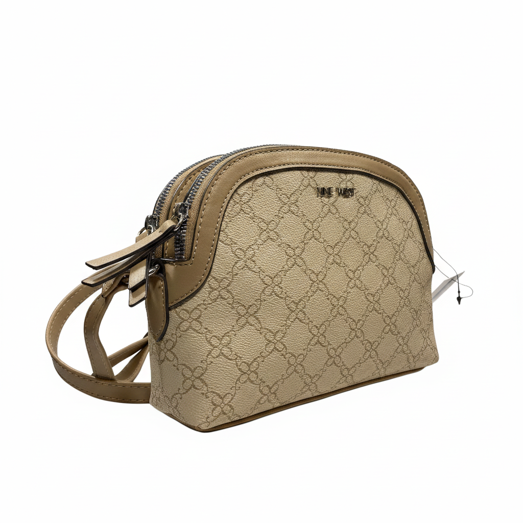 Nine West Cartera Mini Lillie Light Khaki Logo
