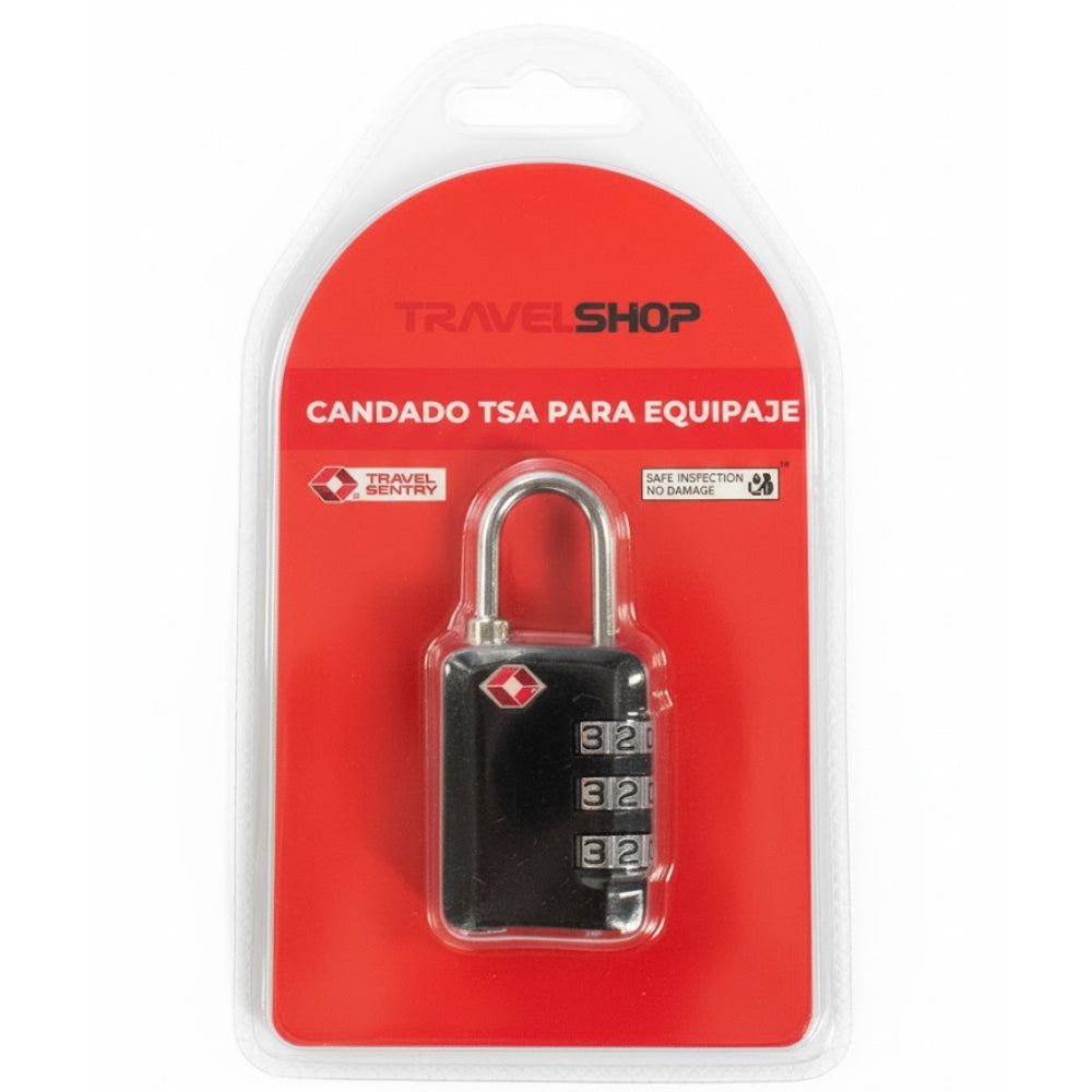 Travel Shop Candado Para Equipaje Color Negro