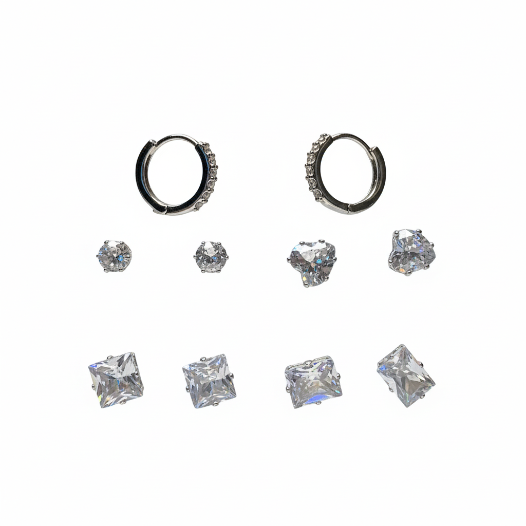 Adrienne Vittadini Set De Zarcillos 5Pzs