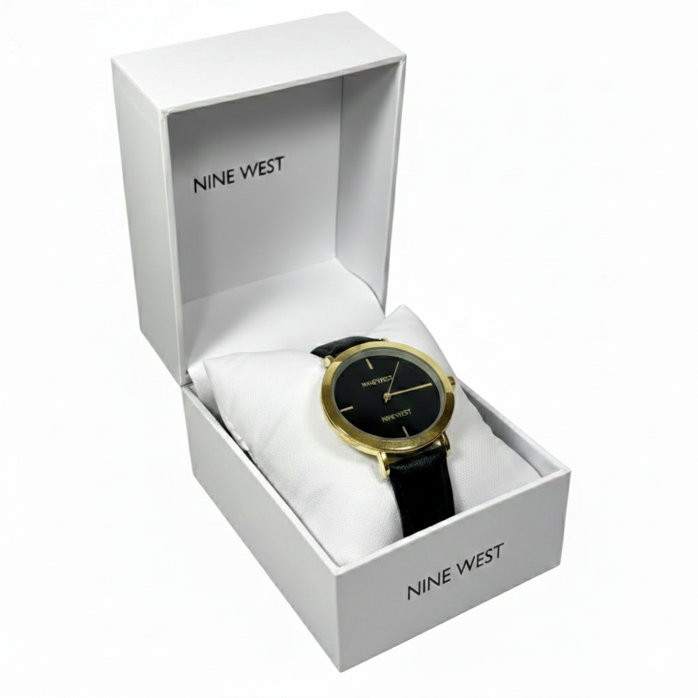 Nine West Reloj Para Damas Black Gold