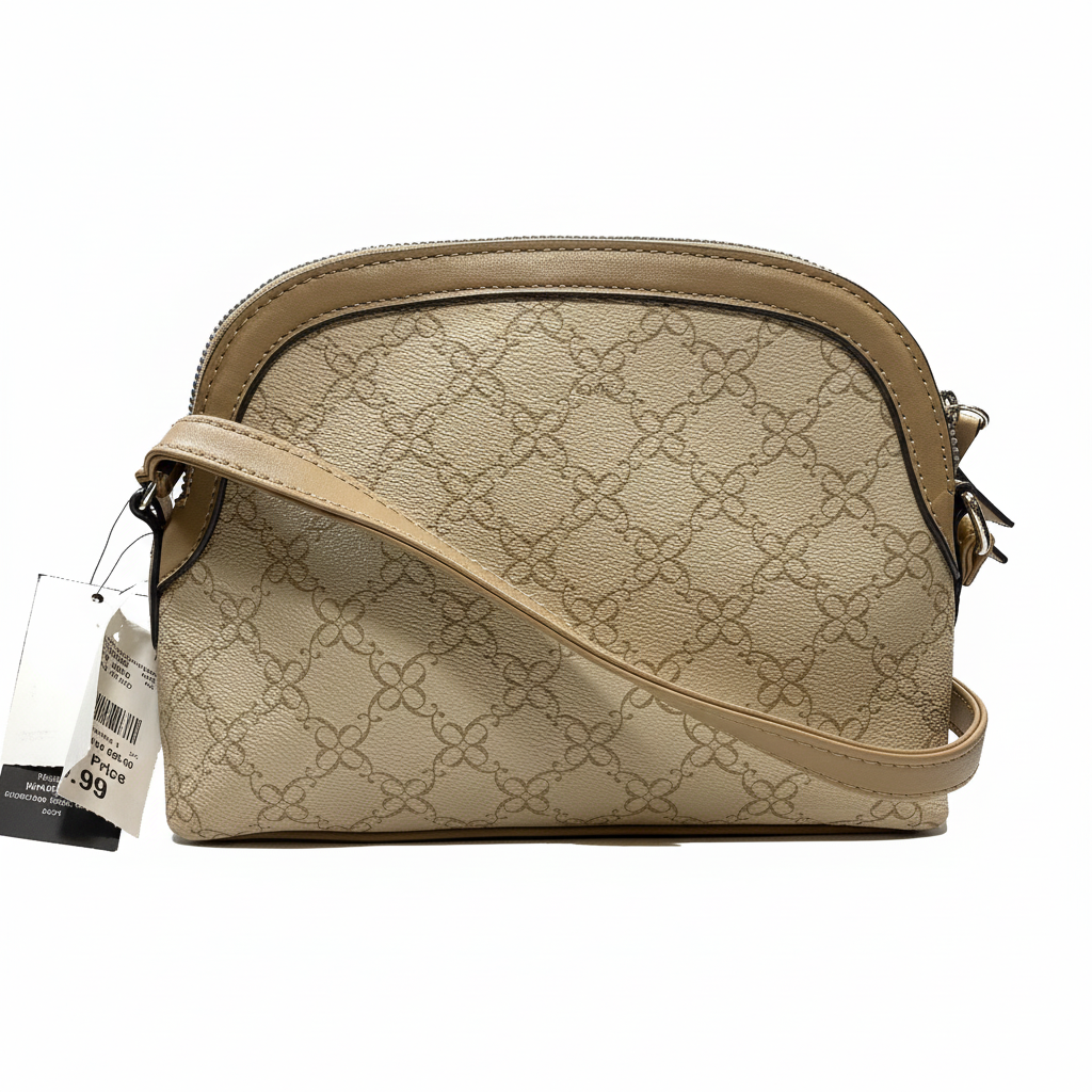 Nine West Cartera Mini Lillie Light Khaki Logo