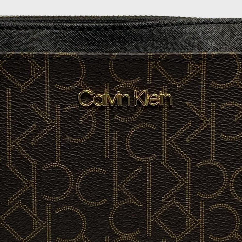 Calvin Klein Cartera Crossbody Monogram Dark Brown