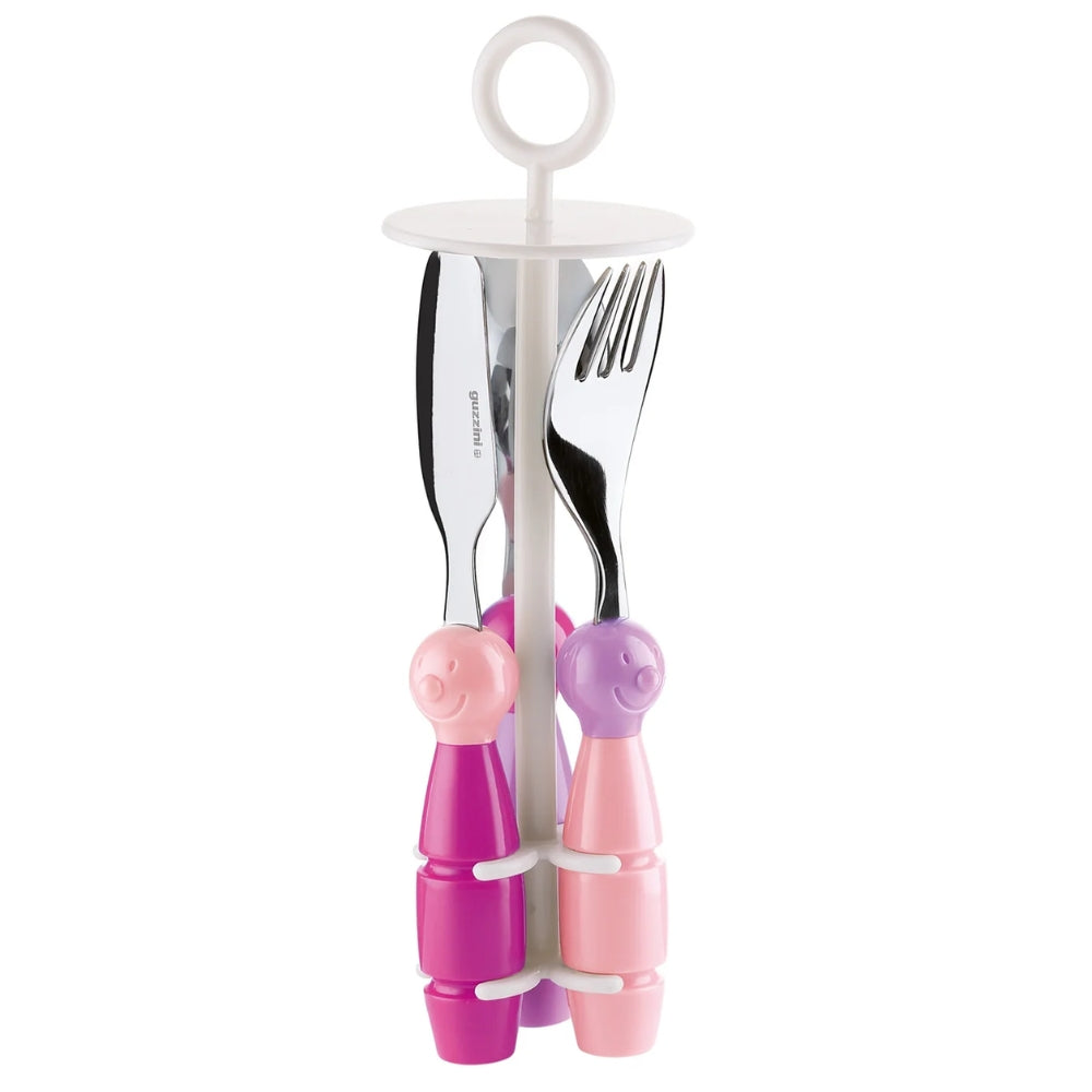 Guzzini Billo-Bimbi Set De Cubiertos De 3 Piezas