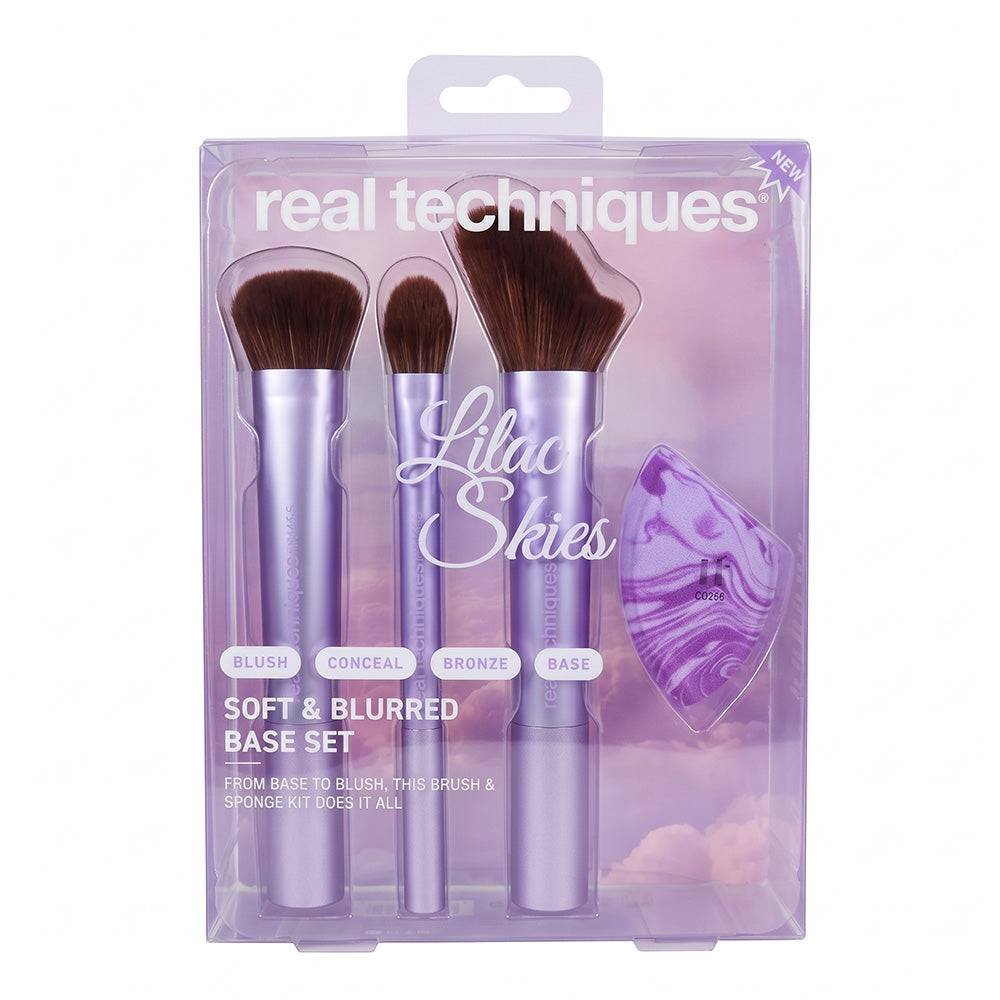 Real Techniques Lilac Skies Soft & Blurred Base Set 4Und