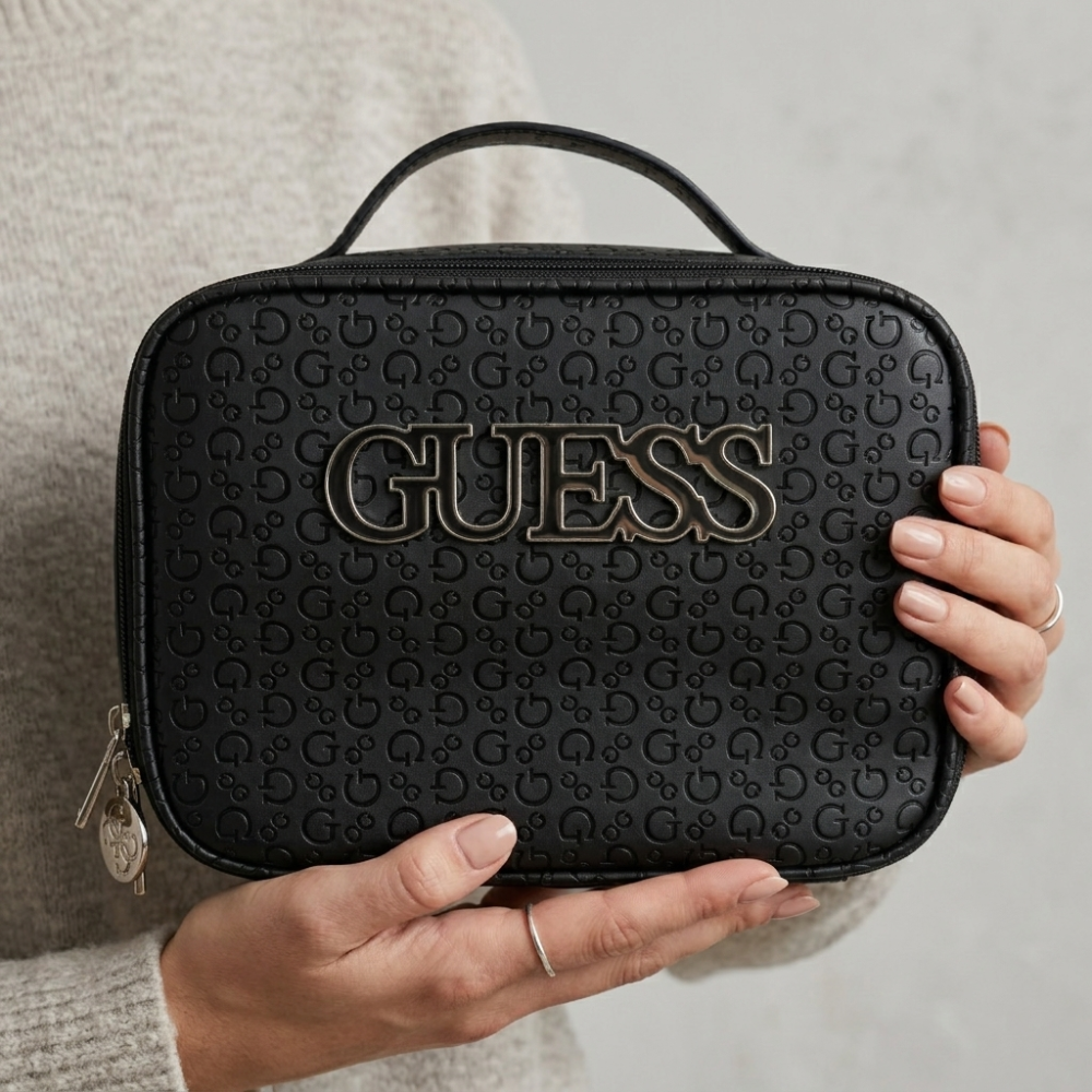 Guess Portacosmeticos Burnaby Travel Black