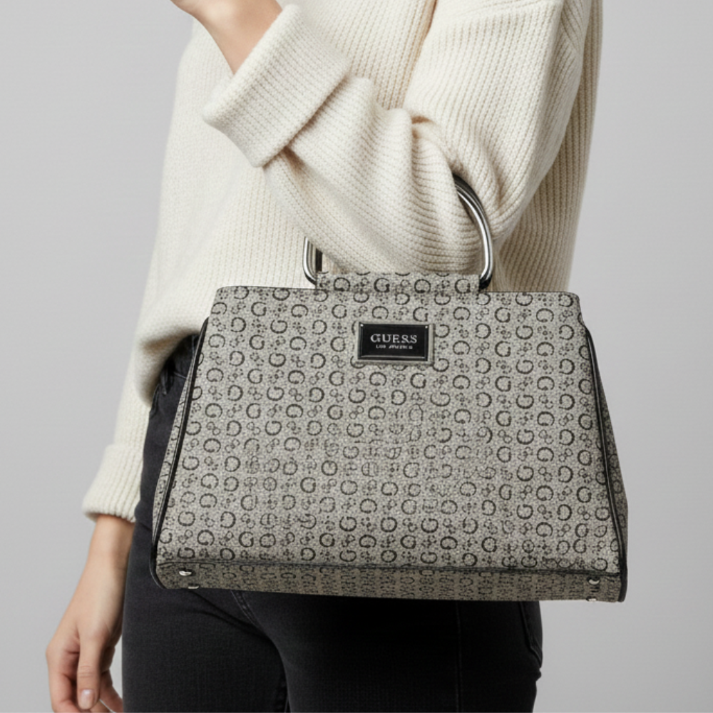 Guess Cartera Satchel Jarson Black