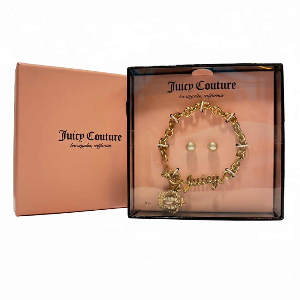 Juicy Couture Set De Pulsera y Zarcillos