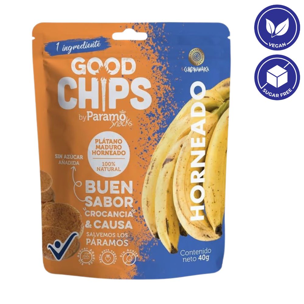 Good Chips By Paramo Baked Sweet Plantain Banana 40gr