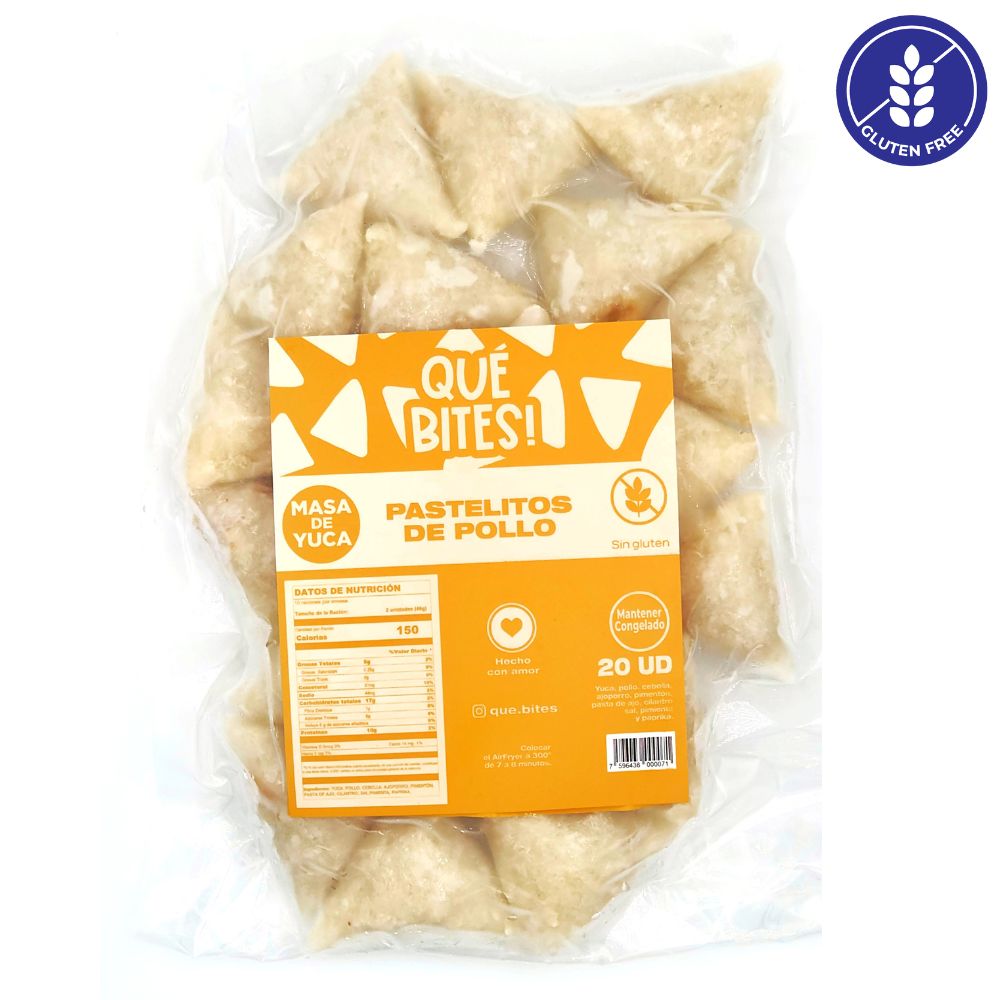 Que Bites Pastelitos de Pollo 20 Und