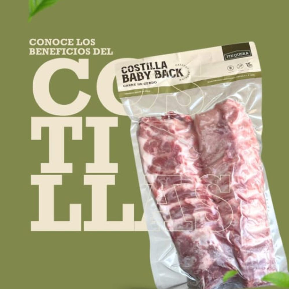 Costilla Baby Back Carne de Cerdo 3 Opciones Alimentos Finquera
