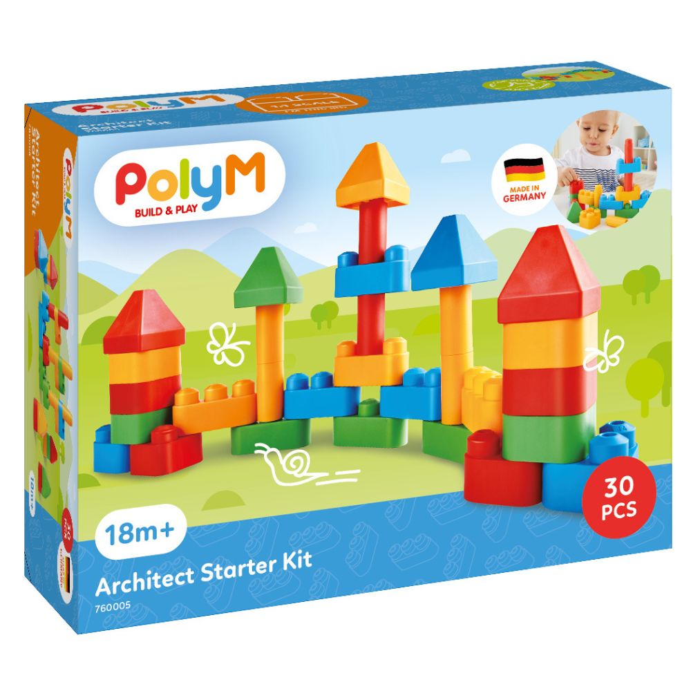 PolyM Architect Starter Kit 30 Pzas 1 1/2-5 Years