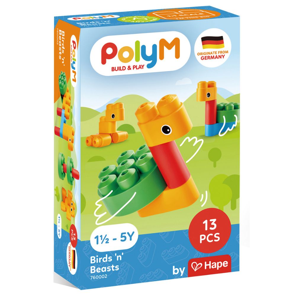 PolyM Birds n Beasts 13 Pzas 18m+