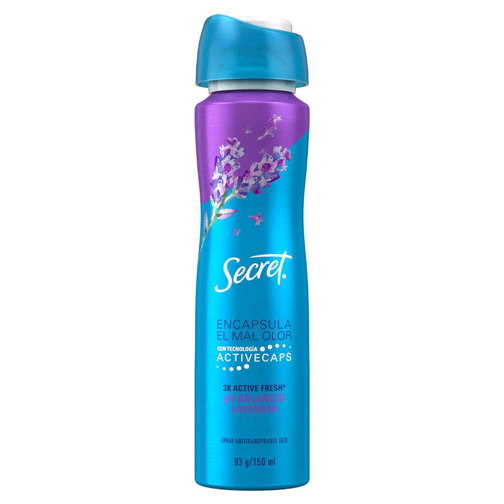 Secret Desodorante 3x Active Fresh pH Balanced Lavander