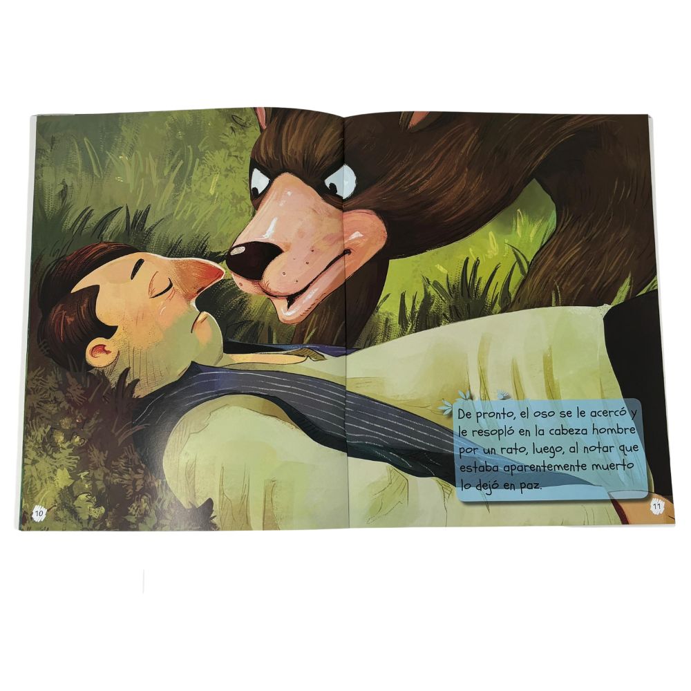 Sicoben Los Dos Viajeros y El Oso Fabulas de Esopo