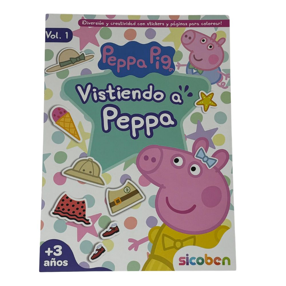 Sicoben Peppa Pig Vistiendo a Peppa Vol. 1 3+