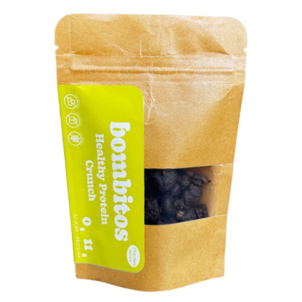 Bombitos Healthy Protein Crunch Chocolate Oscuro 60gr