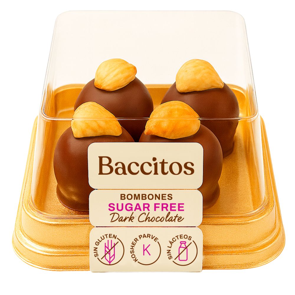 Baccitos Bombones Sugar Free Dark Chocolate 4 Und
