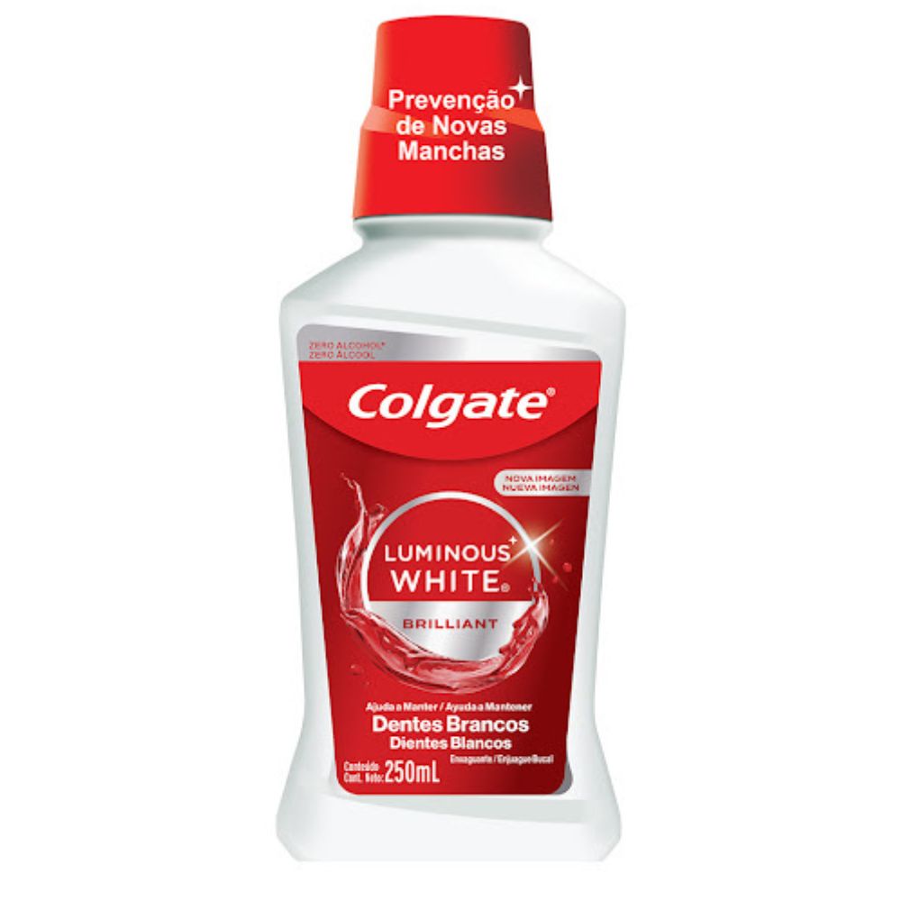 Colgate Enjuague Bucal Luminous White 250ml