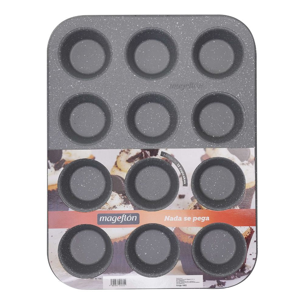 Mageflon Molde Para 12 Mini Cupcakes