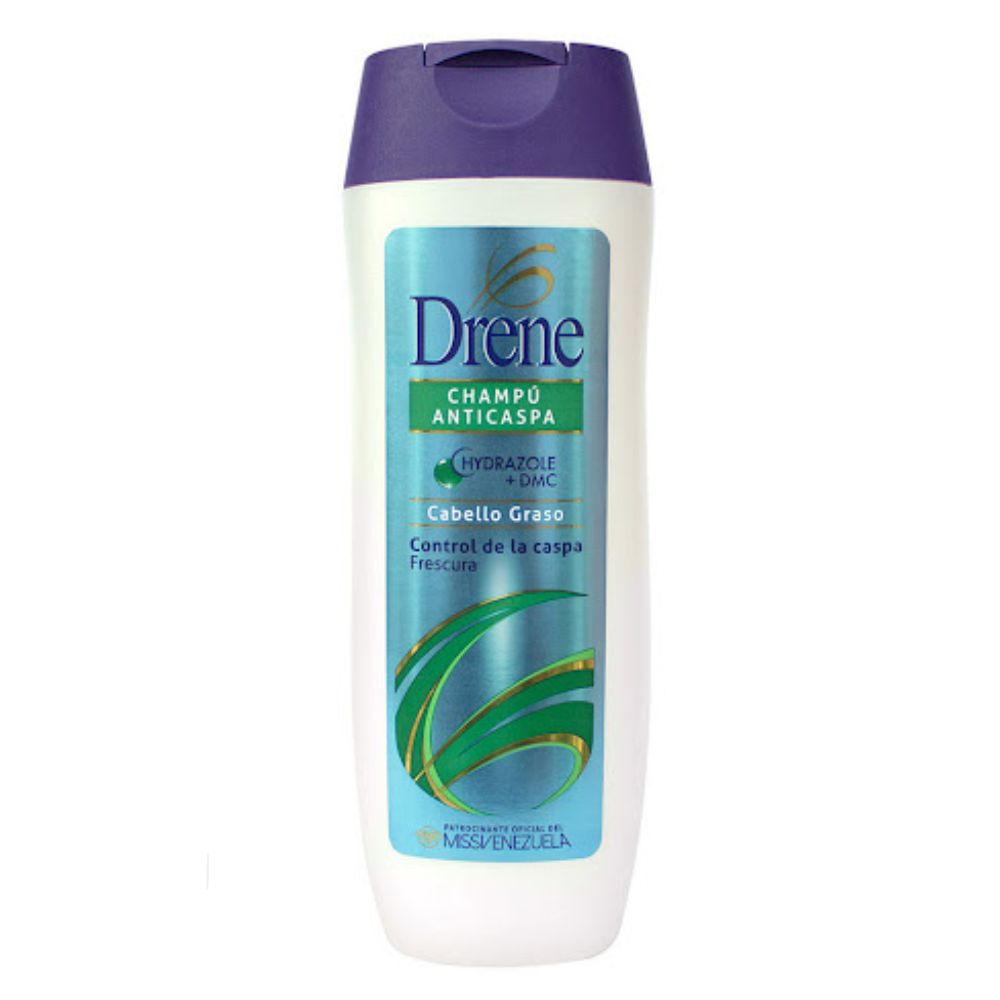 Drene Champu Anticaspa Cabello Graso Frescura 200ml