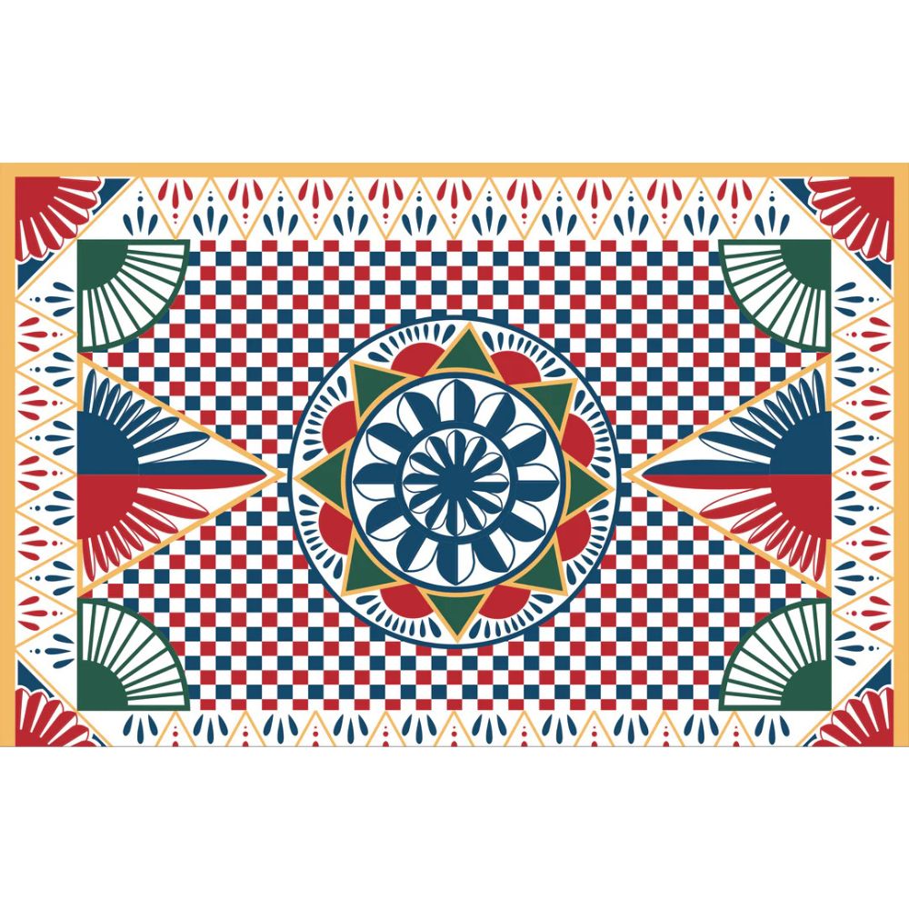 Block de 52 Individuales Marianella Morrison de Papel Dividu Weekend