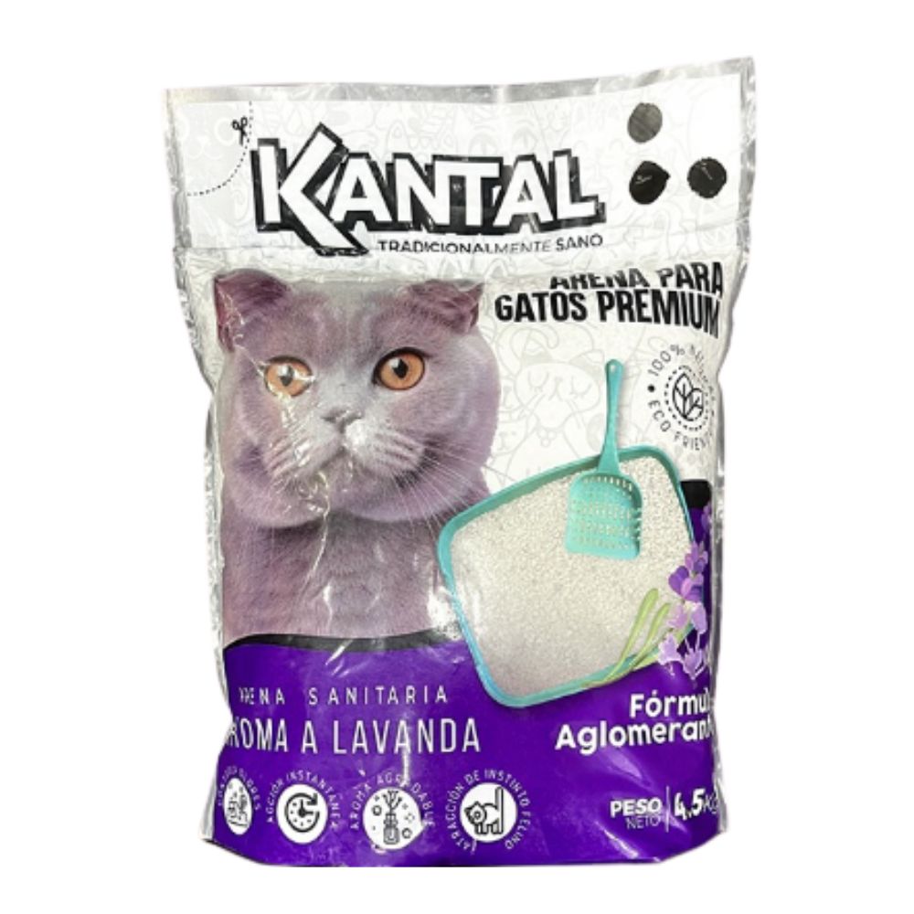 Kantal Arena Para Gatos Premium Aroma a Lavanda 4.5kg