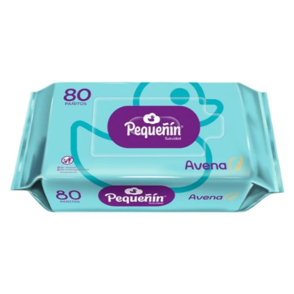 Pequeñin Toallas Humedas de Avena 80 Pañitos