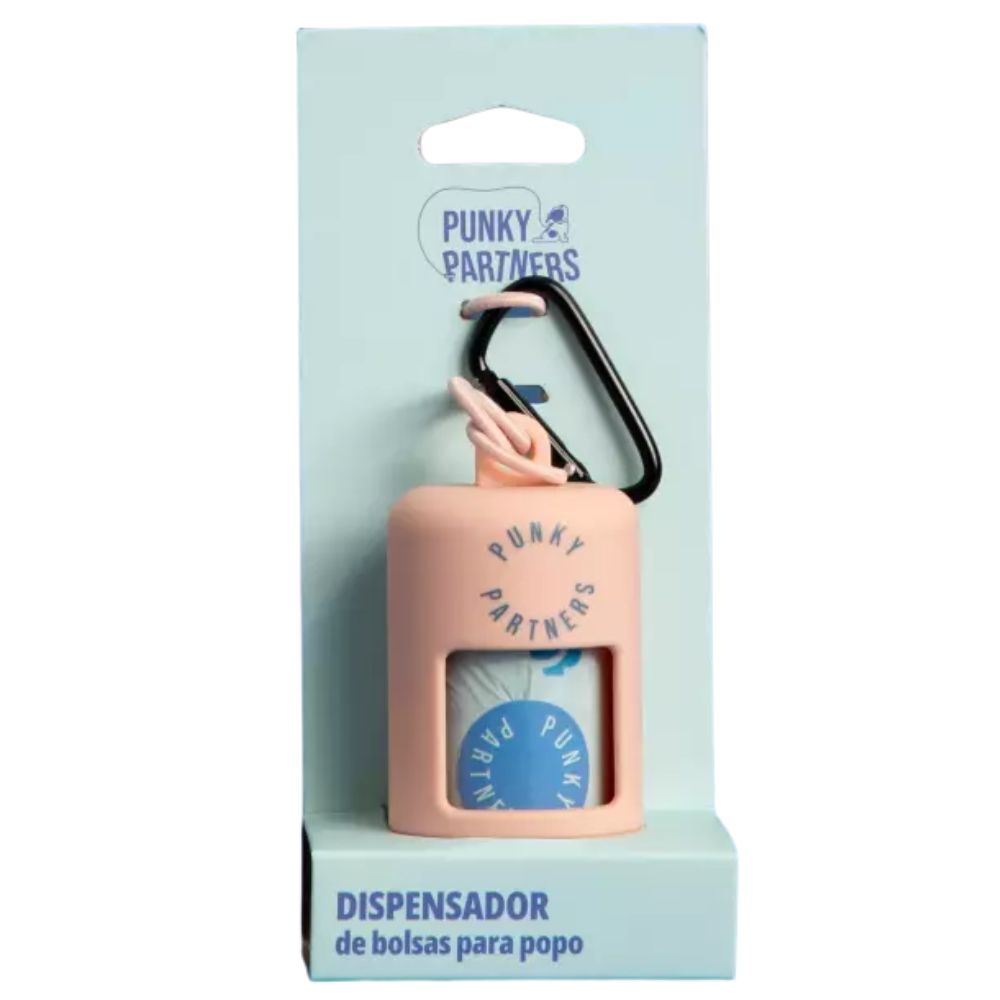 Dispensador de Bolsas Para Popo Punky Partners Rosa