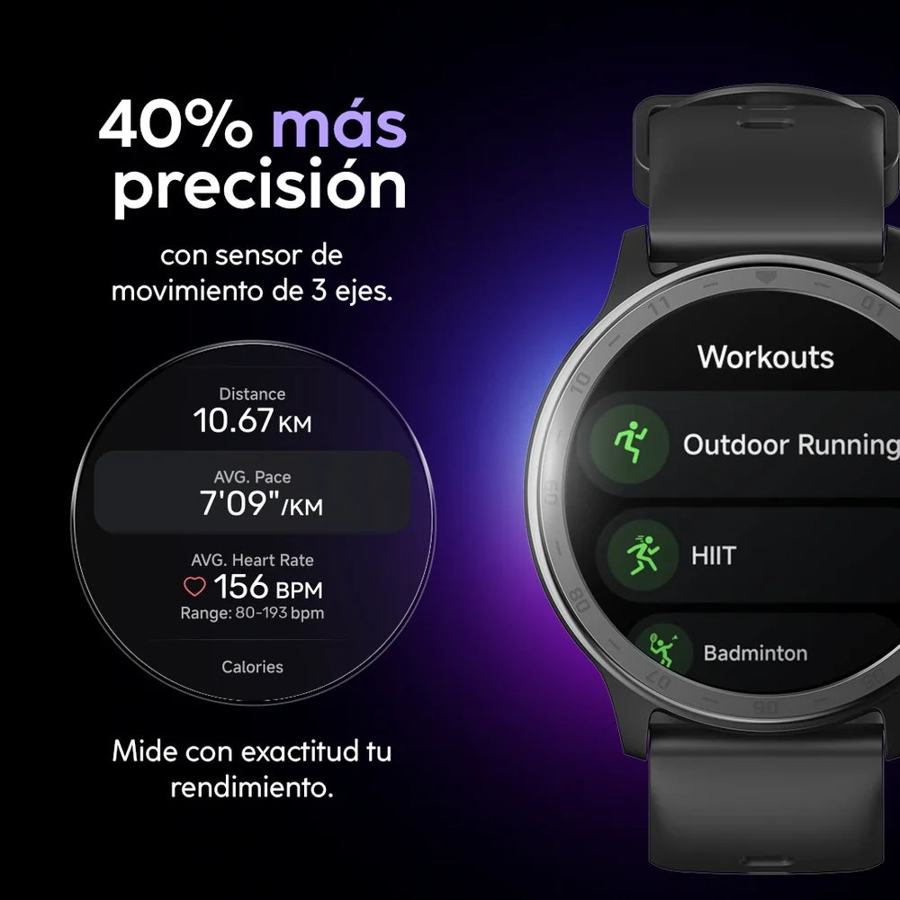 Cubitt Reloj Aura 2 Con Bluetooth, GPS, VITA AI y Salud Mocha Brown