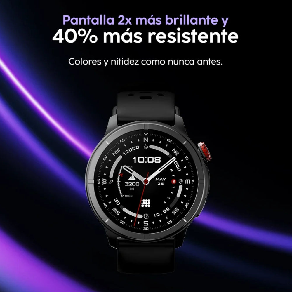 Cubitt Reloj Aura Pro 2 Con Bluetooth, GPS, IA Coach y Salud Obsidian Black