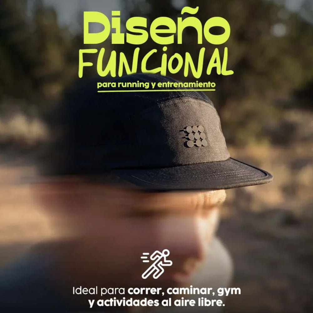 Cubitt Gorra Running Caps Neon Black