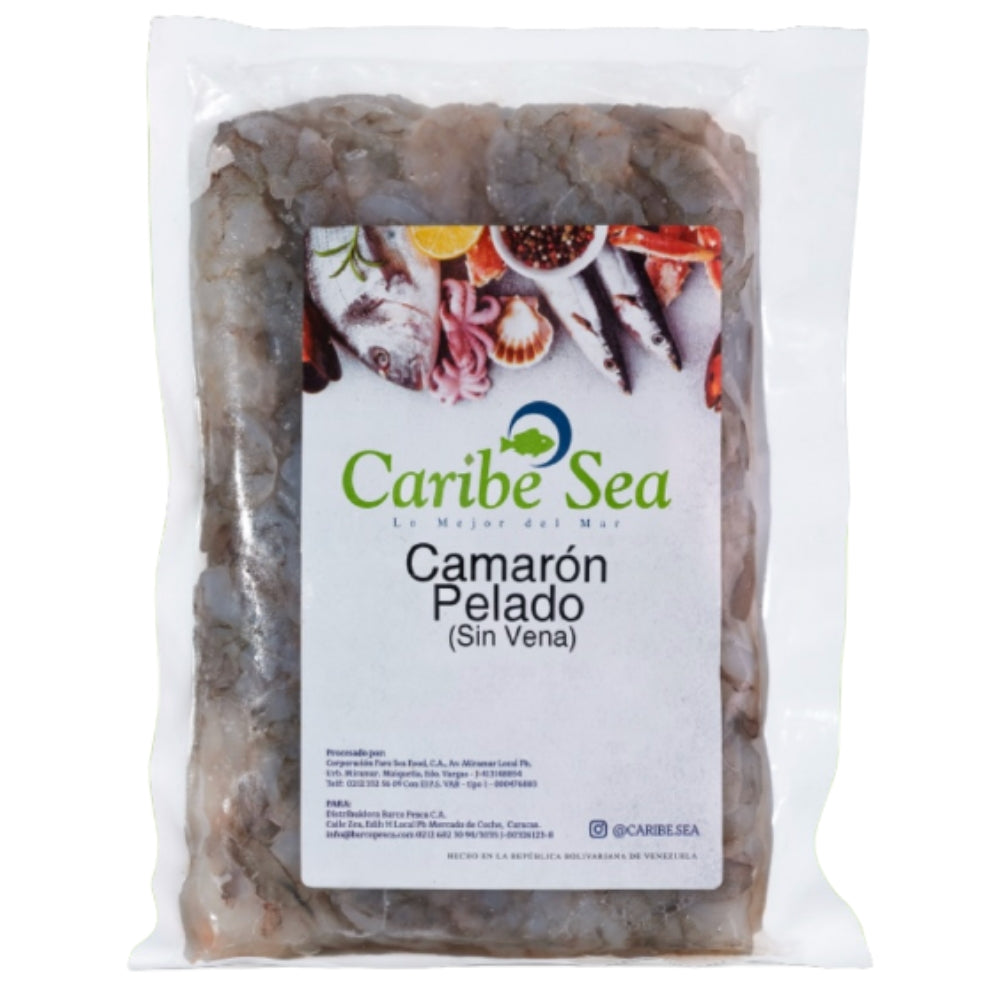 Caribe Sea Camaron Pelado Sin Vena Talla Grande 500gr