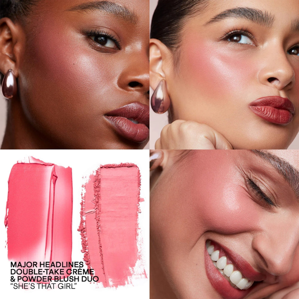Patrick TA Blush Mini She's That Girl Major Headlines Double-Take Crème & Powder Blush Duo 1.6gr y 2.6gr
