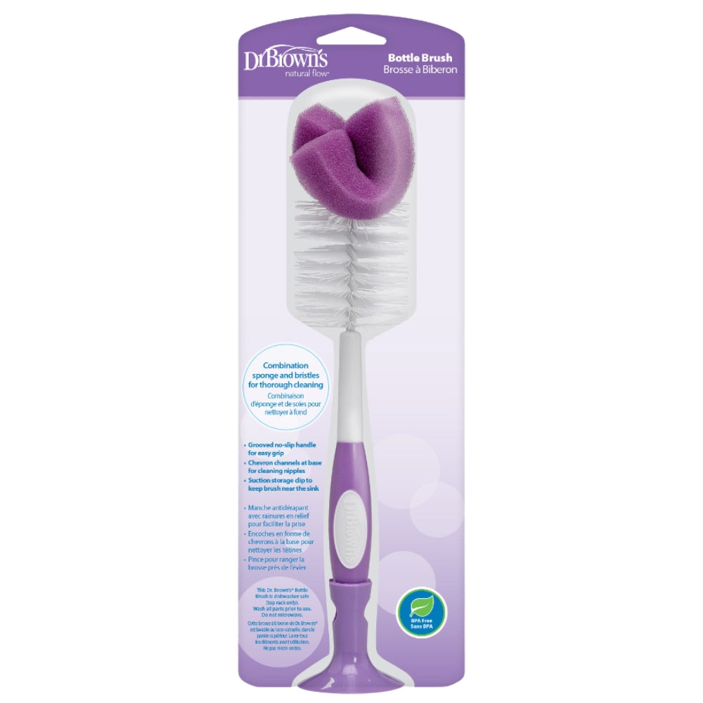 Dr.Browns Cepillo para Lavar Biberones Color Morado