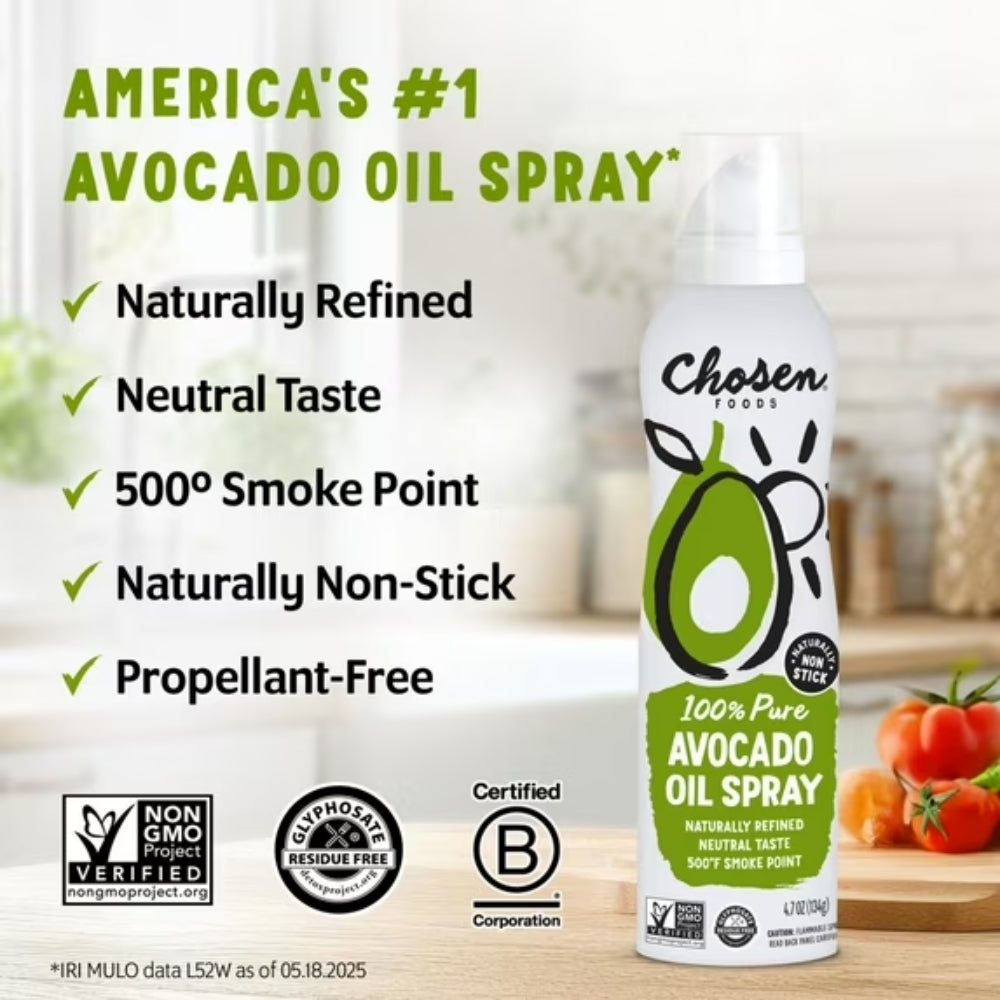 Aceite de Avocado en Spray Extra Grande Chosen Foods 100% Pure Avocado Oil 383gr