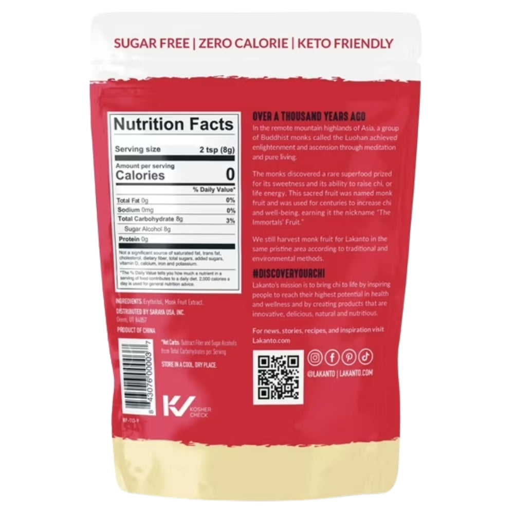 Lakanto Monkfruit Sweetener Golden With Erythritol 907gr