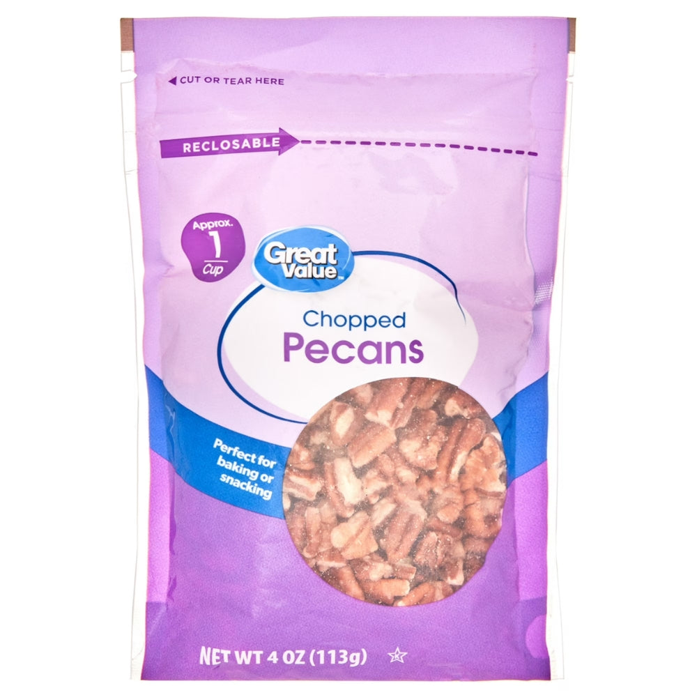 Great Value Chopped Pecans Nueces 113gr