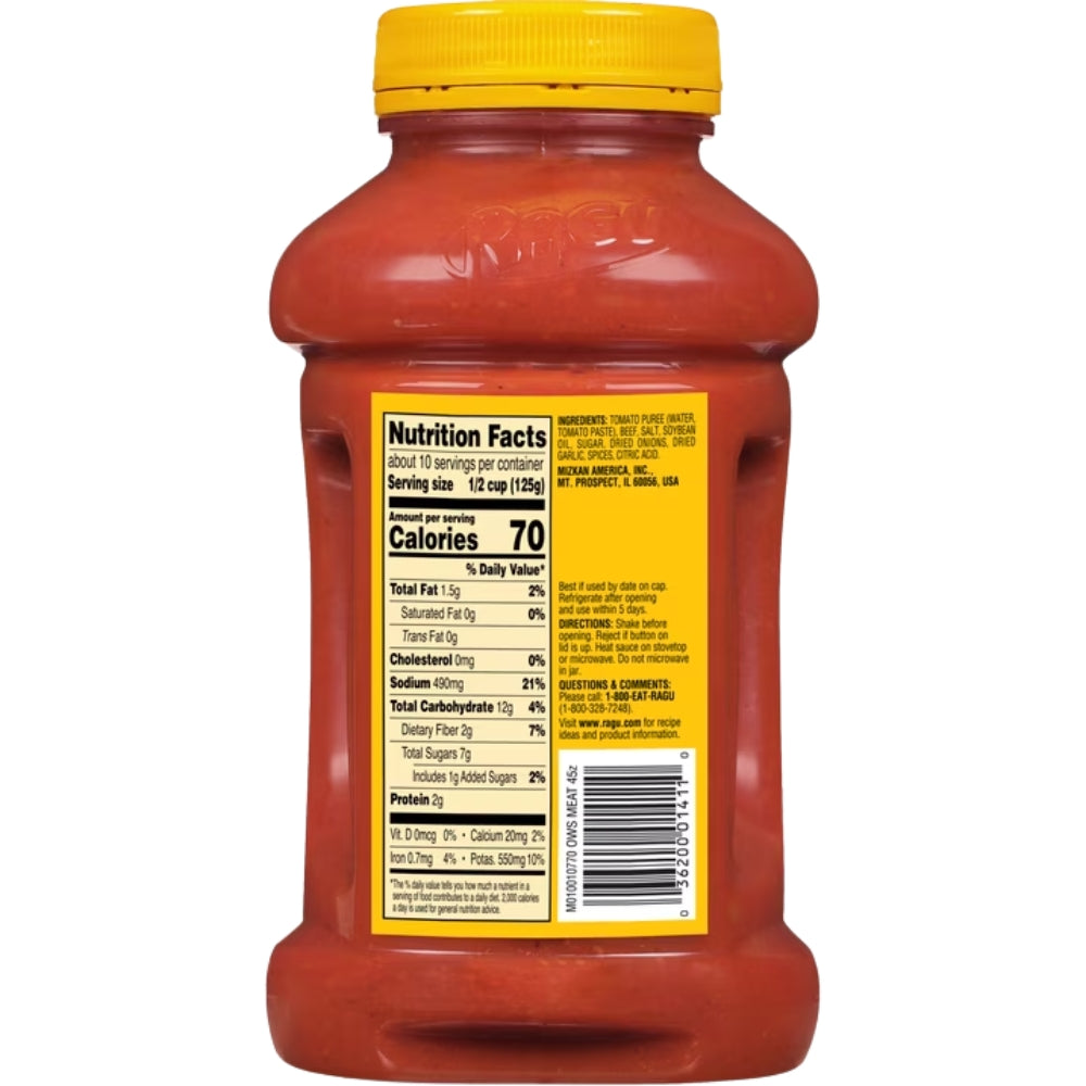 Salsa para Pastas Ragu Old World Style with Meat 1.27 kg