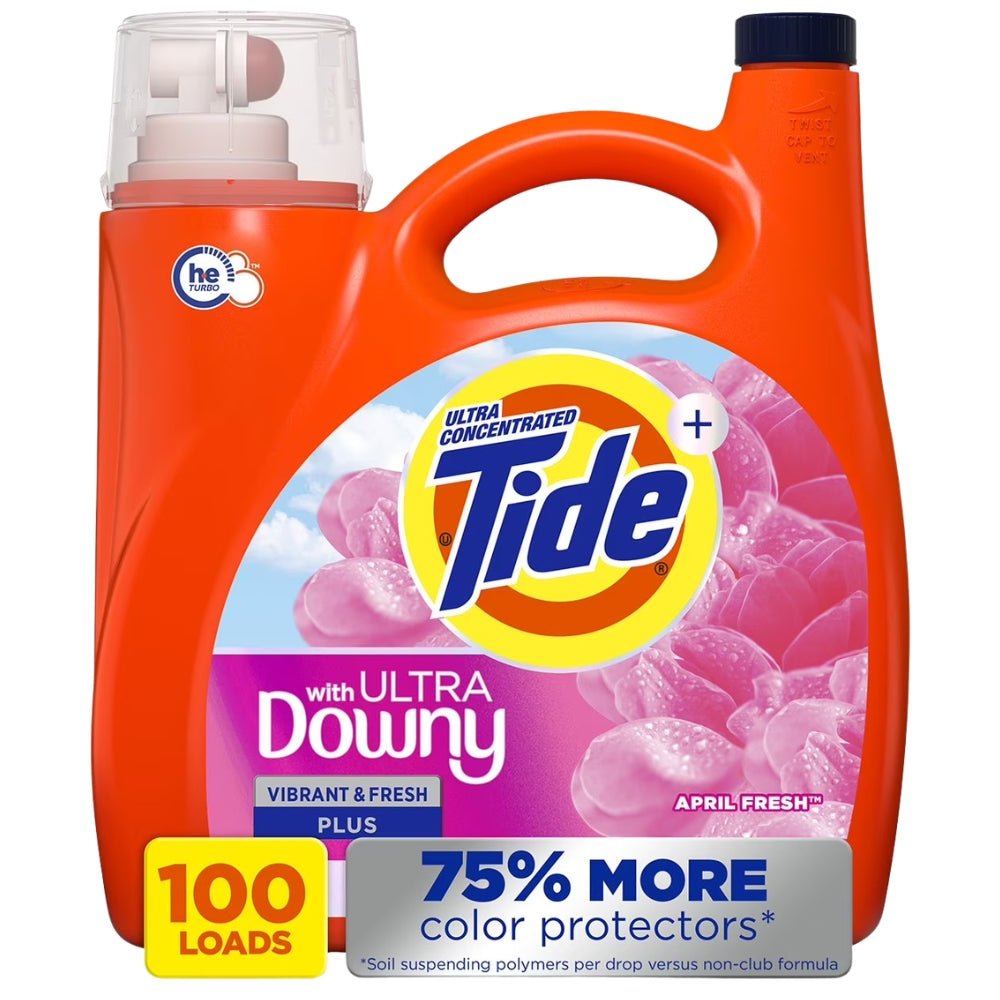 Tide + Downy Detergente Liquido April Fresh 100 Cargas 3.78 Litros